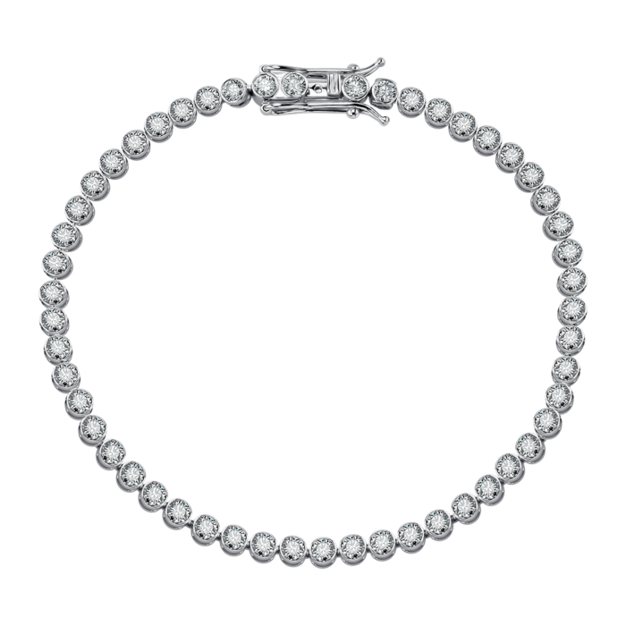 Золотой браслет с экобриллиантами. Артикул 52930-1-L/02/1/11900