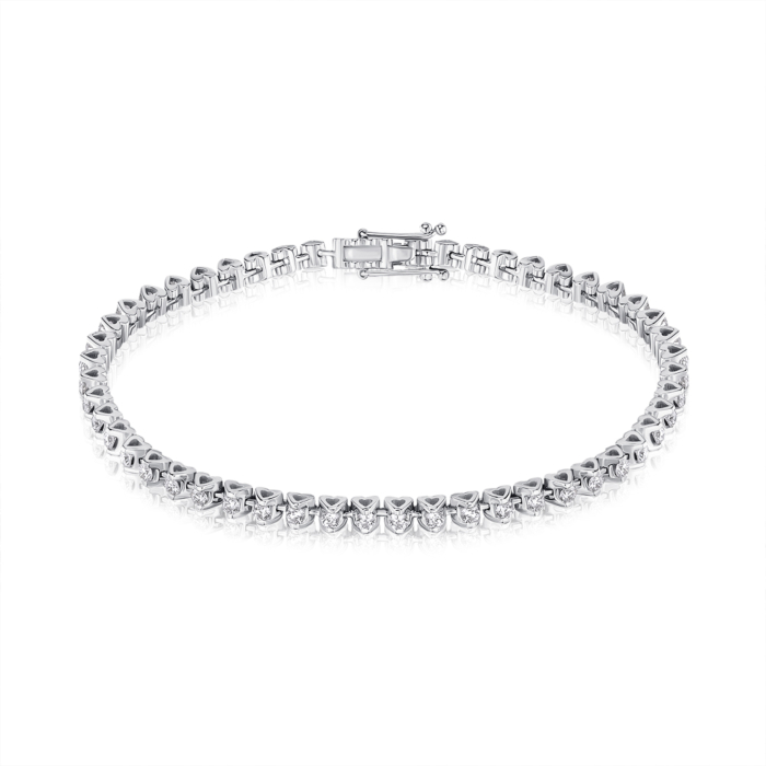 Золотий браслет з екодіамантами. Артикул 53901-L/02/1/11914