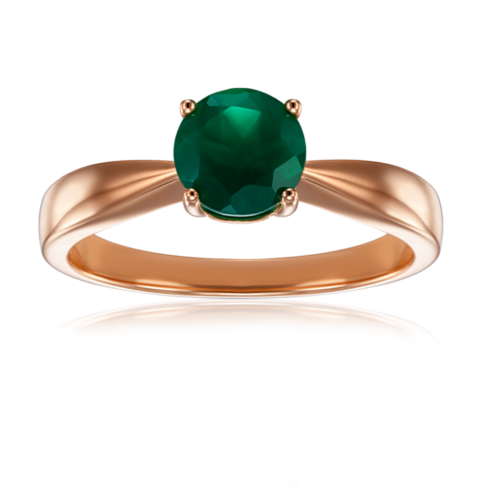 Золота каблучка з агатом. Артикул 530235/01/0/5781