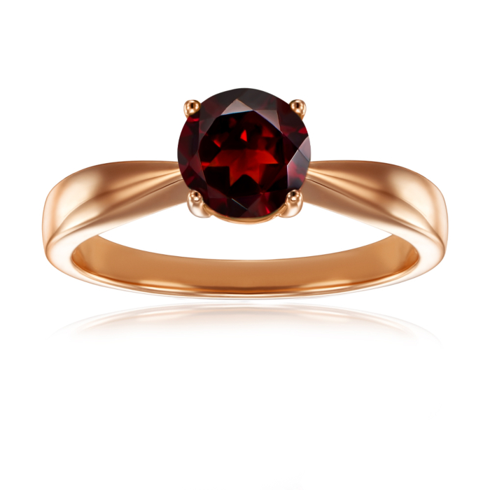 Золотое кольцо с гранатом. Артикул 530235/01/0/5077