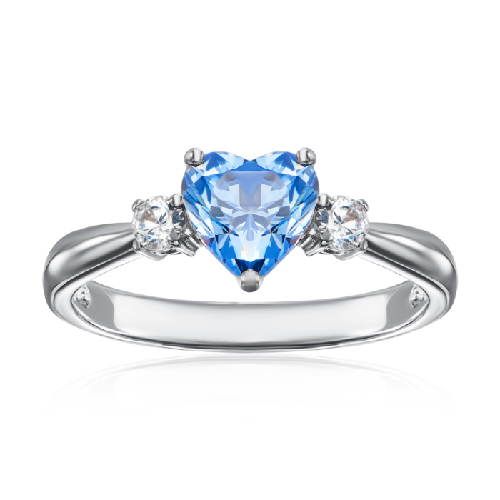 Золотое кольцо с топазом и фианитами. Артикул 530239/02/1/5920