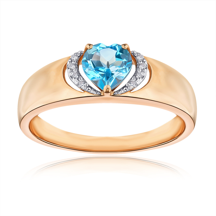 Золота каблучка з топазом Swiss 530240/01/1/5674