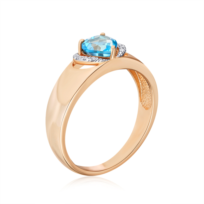 Золота каблучка з топазом Swiss 530240/01/1/5674