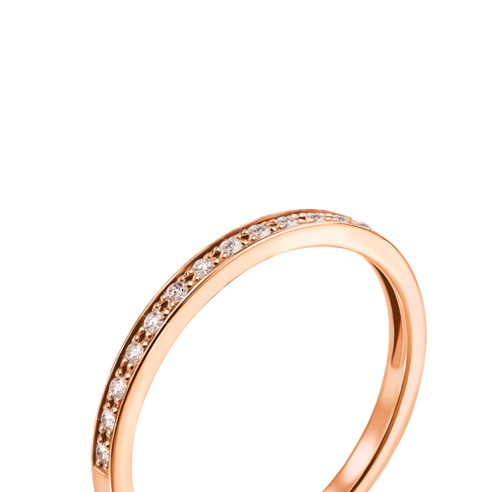Золота каблучка з діамантами. Артикул 53039/1.25