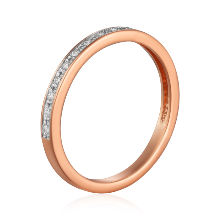 Золота каблучка з діамантами. Артикул 53039/01/1/8582