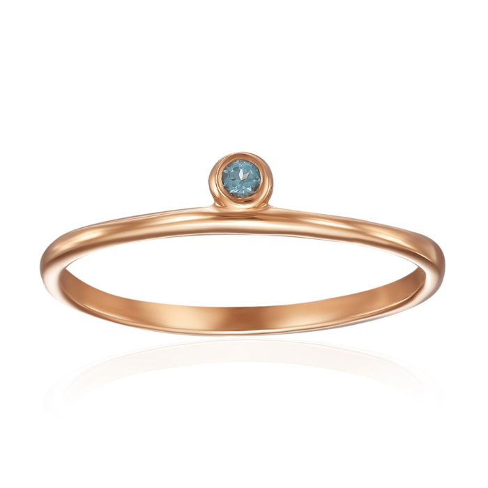 Золота каблучка з топазом. Артикул 530461/01/0/6204