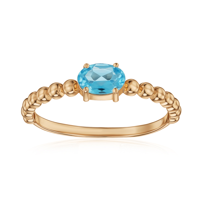 Золота каблучка з топазом 530472/01/0/5023