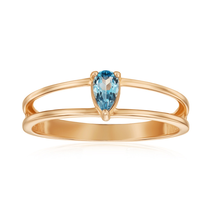 Золота каблучка з топазом 530474/01/0/6556