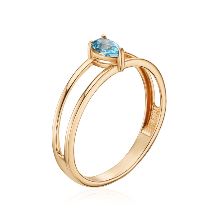 Золота каблучка з топазом 530474/01/0/6556