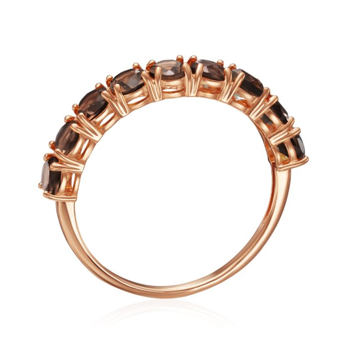 Золота каблучка з раухтопазом. Артикул 530480/01/0/16087
