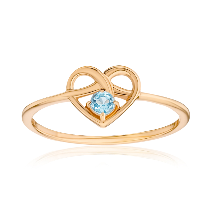 Золота каблучка з топазом 530482/01/0/5155