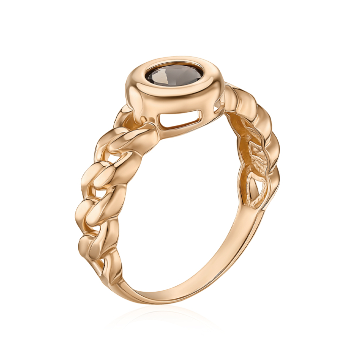 Золота каблучка з раухтопазом 530498/01/0/5354