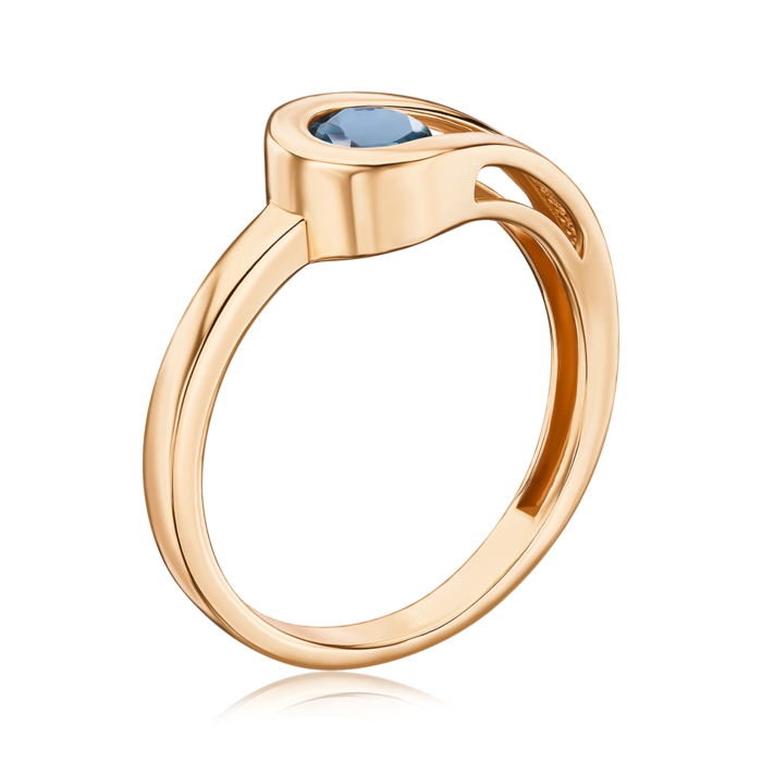 Золотое кольцо с топазом London. Артикул 530499/01/0/5511