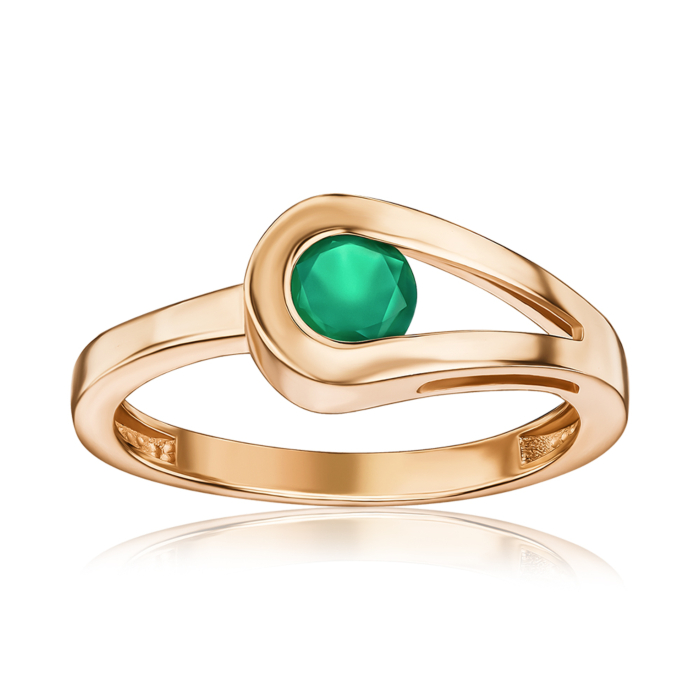 Золота каблучка з агатом. Артикул 530499/01/0/5911