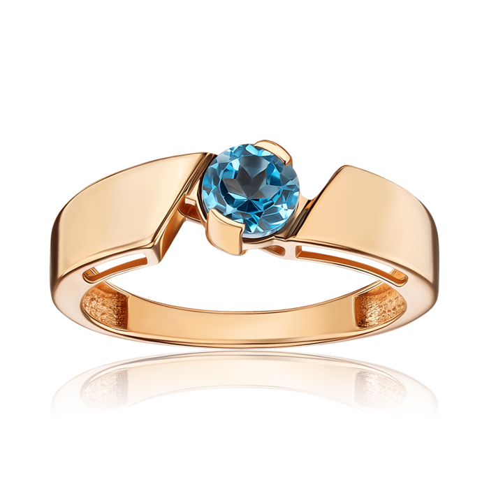 Золота каблучка з топазом 530501/01/0/5094