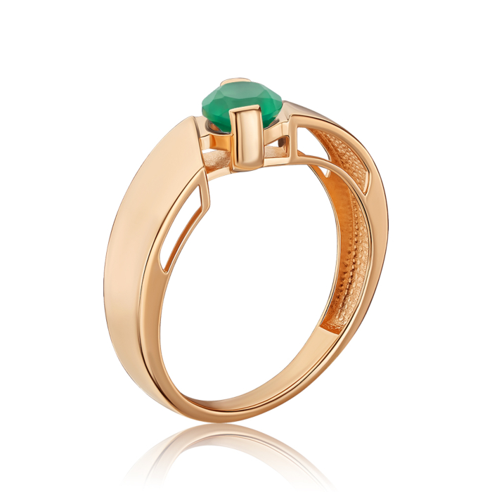 Золота каблучка з агатом 530501/01/0/5911