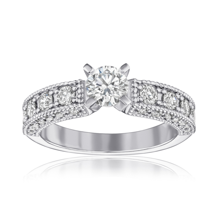 Золотое кольцо с бриллиантами. Артикул 53055/02/1/8331 (53055/5б)