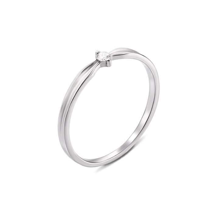 Золота каблучка з діамантом. Артикул 53064/2б