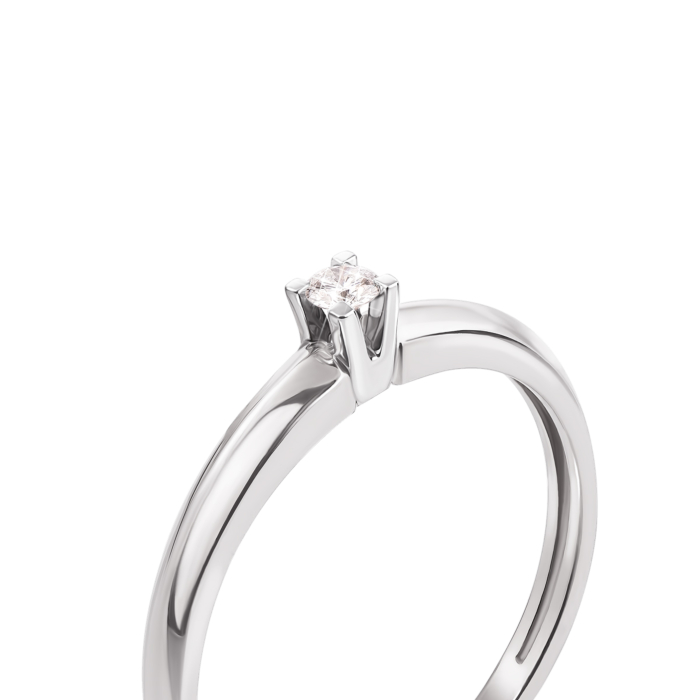 Золотое кольцо с бриллиантом. Артикул 53065/2.5б