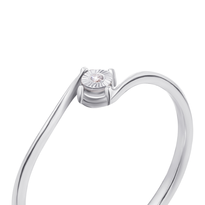 Золота каблучка з діамантом. Артикул 53083/1.25б