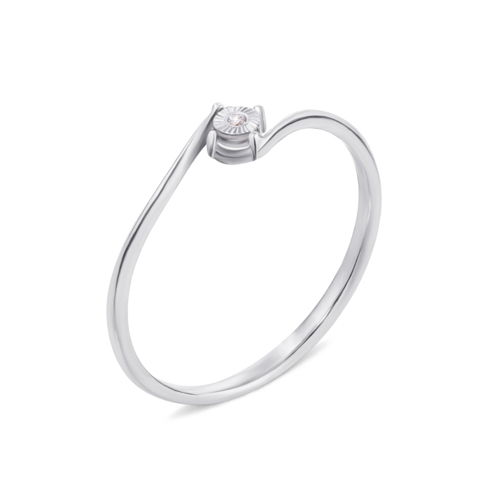 Золота каблучка з діамантом. Артикул 53083/1.25б