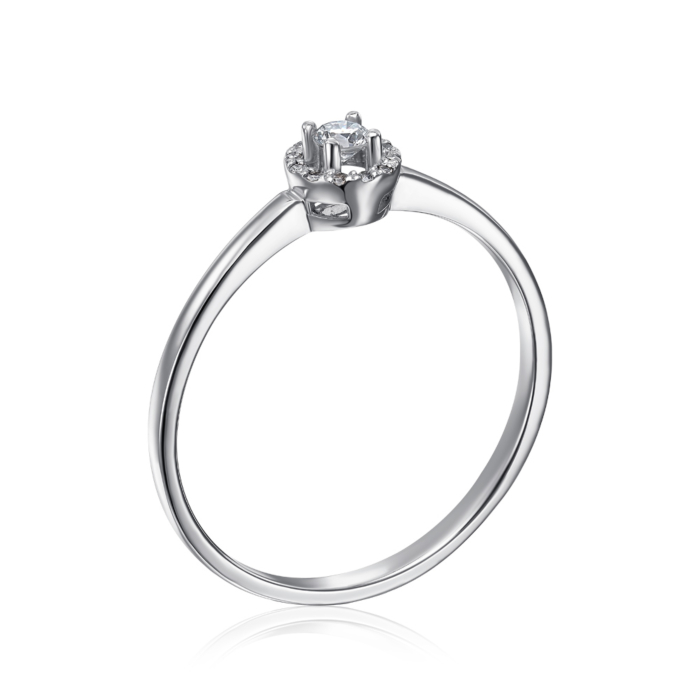 Золотое кольцо с бриллиантами. Артикул 53085/02/1/8181 (53085/2.5б)