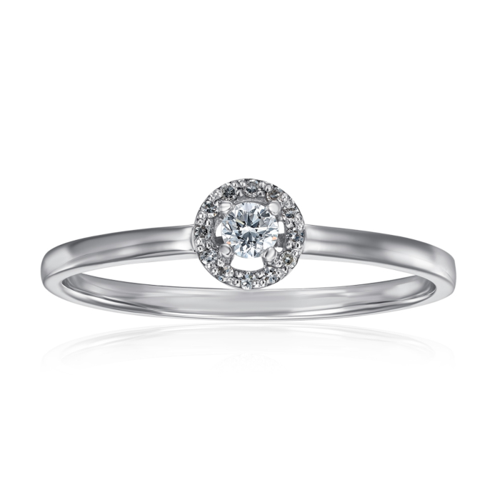 Золотое кольцо с бриллиантами. Артикул 53085/02/1/8181 (53085/2.5б)