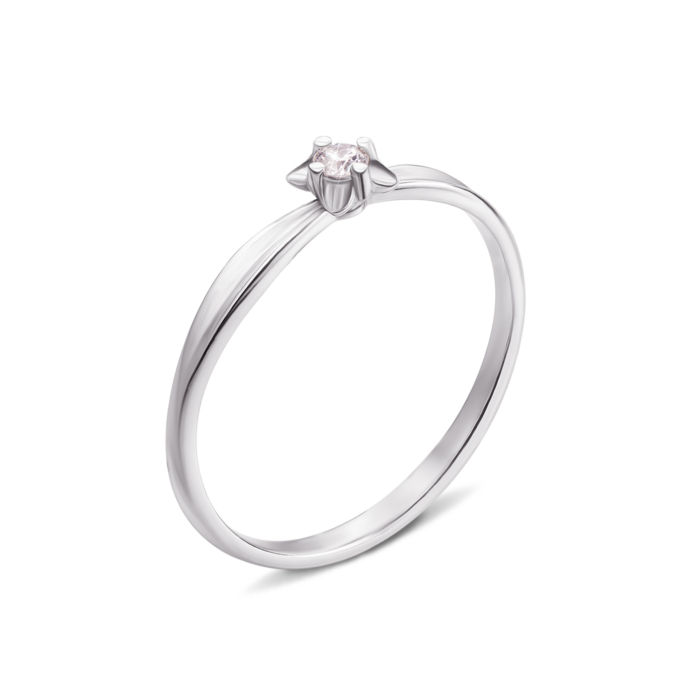 Золота каблучка з діамантом. Артикул 53086/2.5б