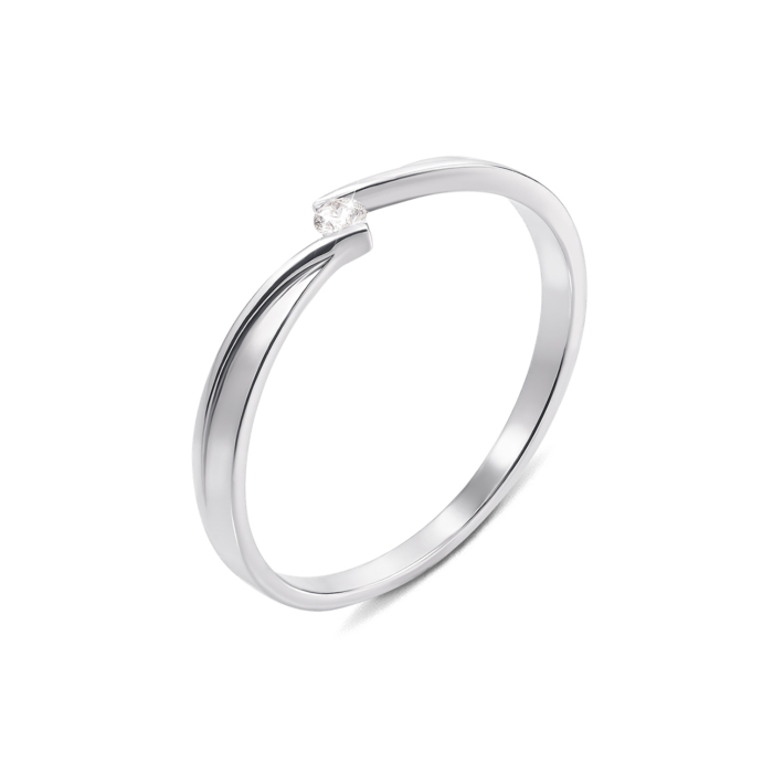 Золота каблучка з діамантом. Артикул 53094/2б