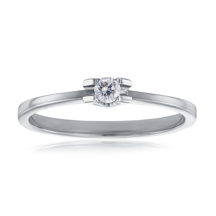 Золота каблучка з діамантом. Артикул 53096/2.5б