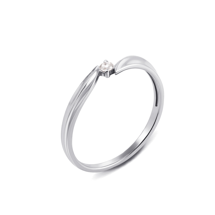 Золота каблучка з діамантом. Артикул 53115/2б