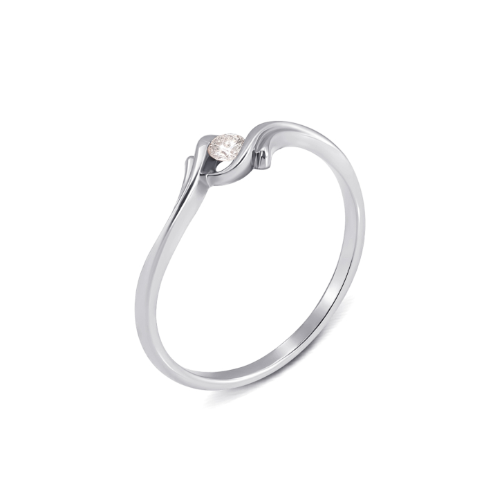 Золотое кольцо с бриллиантом. Артикул 53120/2.5б