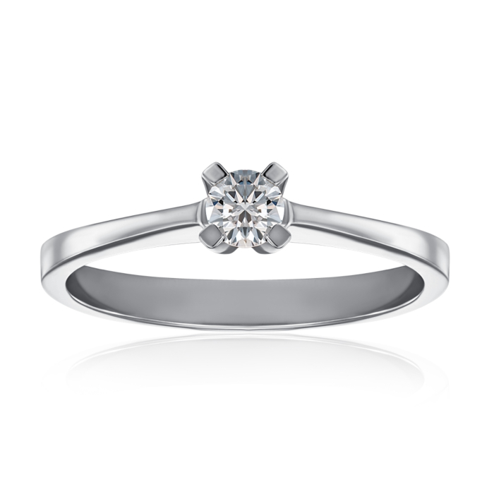 Золота каблучка з діамантом. Артикул 53130/5б