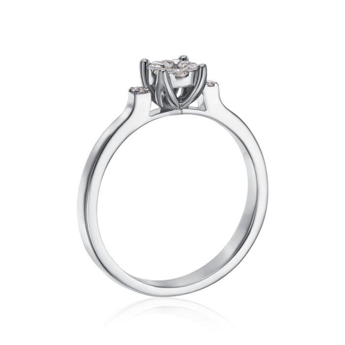 Золотое кольцо с бриллиантами. Артикул 53141/2.5б