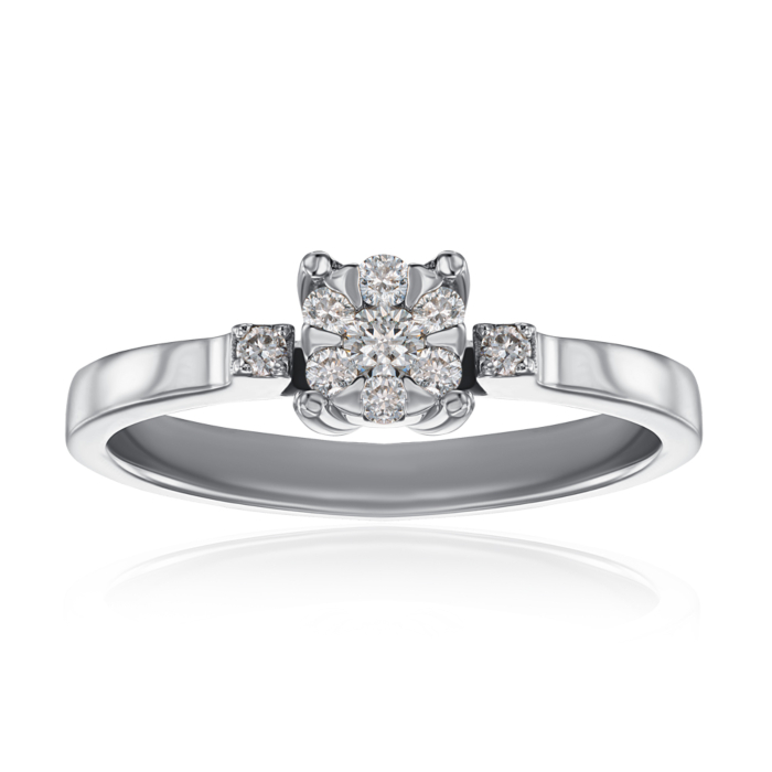 Золотое кольцо с бриллиантами. Артикул 53141/2.5б