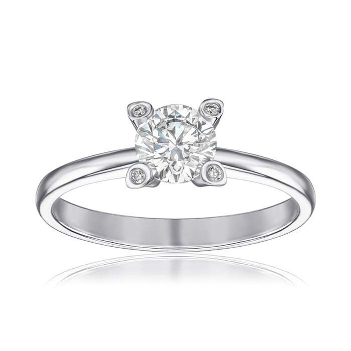 Золотое кольцо с бриллиантами. Артикул 53158/5б