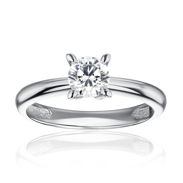 Золотое кольцо с экобриллиантом. Артикул 53187-5-L/02/1/11902