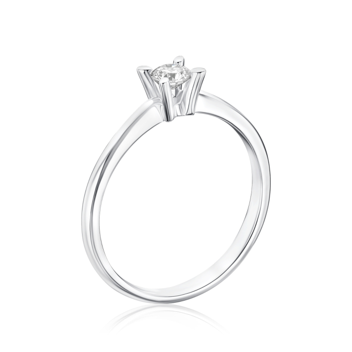 Золотое кольцо с бриллиантом 53187/02/1/10122