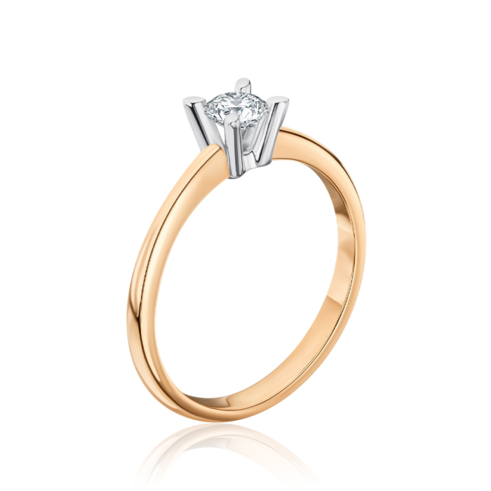 Золота каблучка з діамантом 53187/14/1/8023