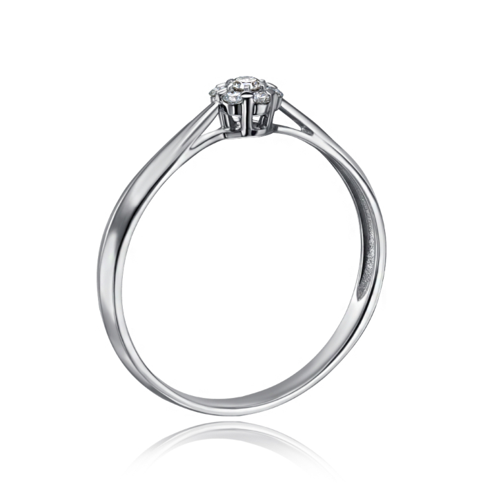 Золота каблучка з діамантами. Артикул 53217/02/1/8095