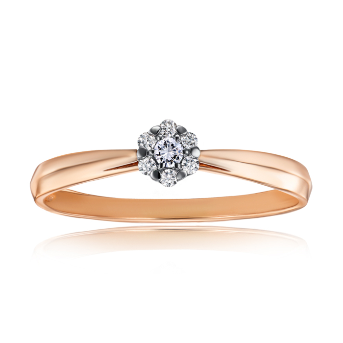 Золотое кольцо с бриллиантами (53217/01/1/8095 (53217/2.25)