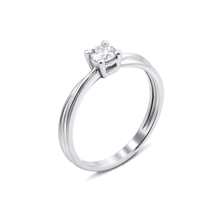 Золотое кольцо с бриллиантом. Артикул 53239/4б