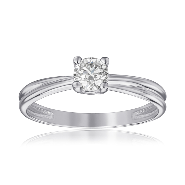 Золотое кольцо с бриллиантом. Артикул 53239/02/1/9220