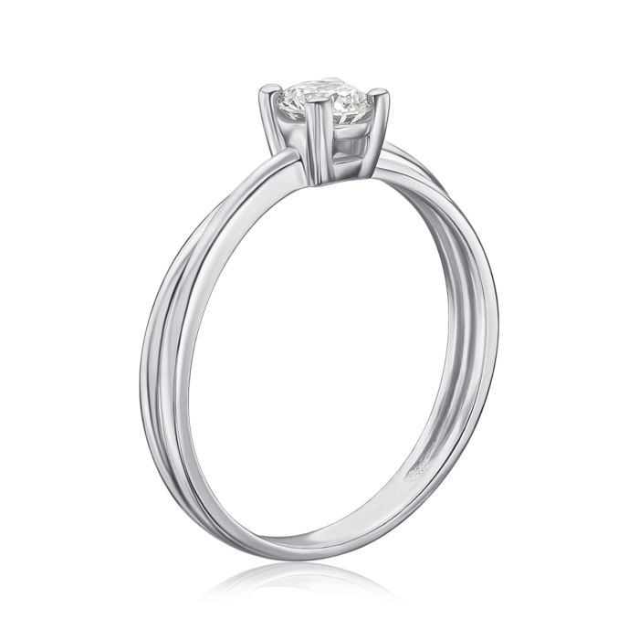 Золотое кольцо с бриллиантом. Артикул 53239/02/1/9220