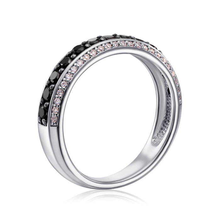 Золотое кольцо с бриллиантами. Артикул 53246/0.8Sб ч