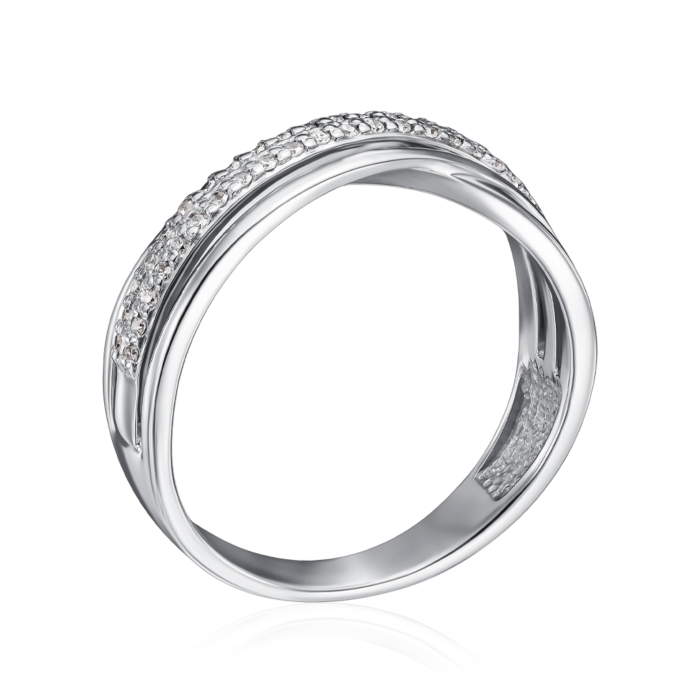 Золота каблучка з діамантами. Артикул 53289/02/1/8007