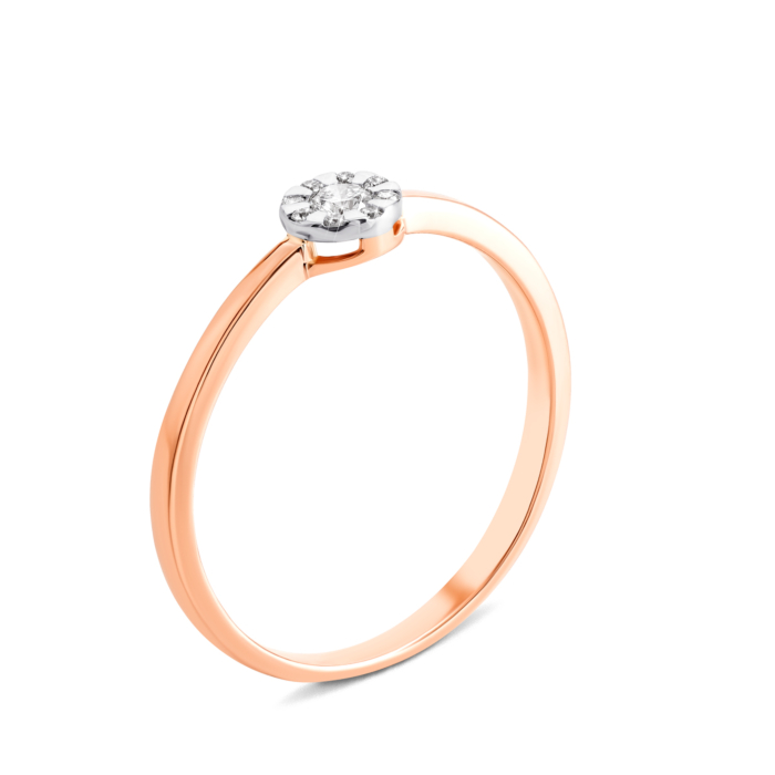 Золота каблучка з діамантами. Артикул UG553304/01/1/8041