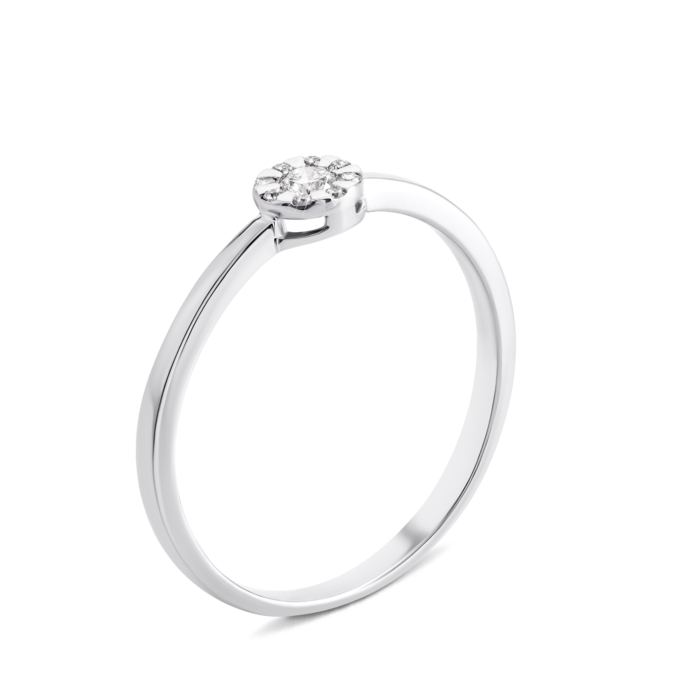 Золотое кольцо с бриллиантами. Артикул UG553304/2.5б