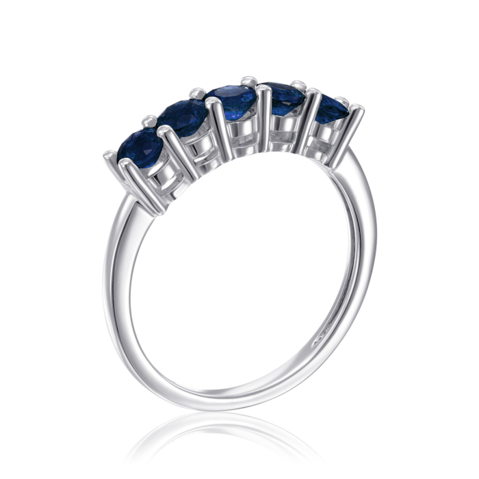 Золотое кольцо с сапфирами. Артикул 53306/02/1/8053