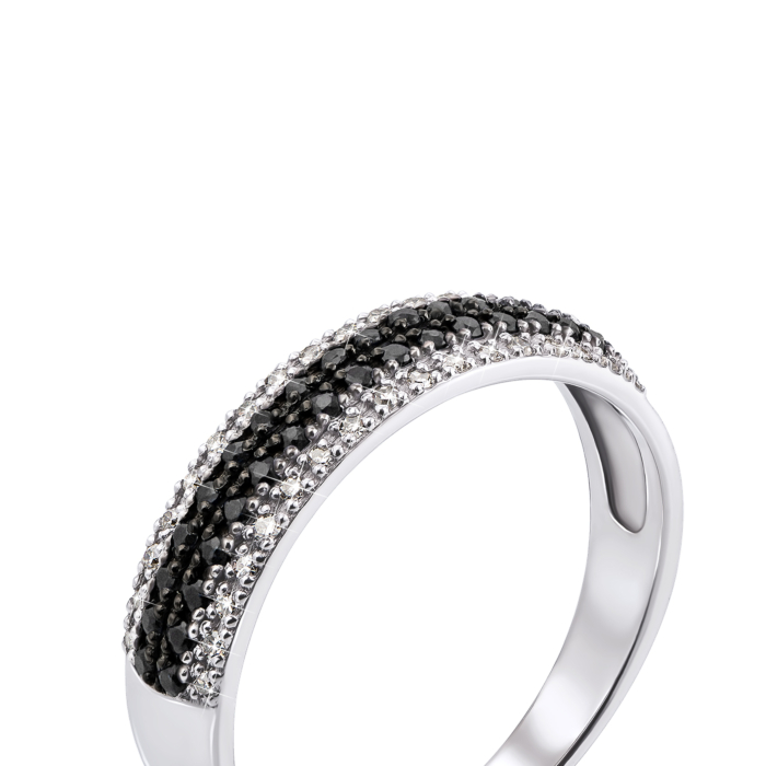 Золота каблучка з діамантами. Артикул 53317/02/1/8059